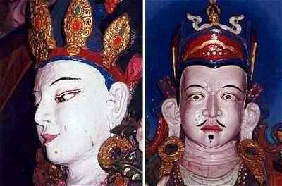 Picture of Chenrezig and Padmasambhava in Sangdo Gompa - Annpurna - Nepal