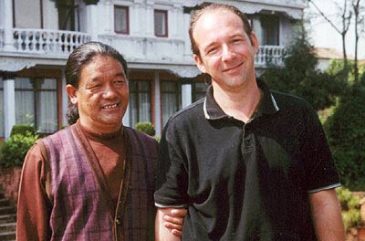 Muktinath Lama Wangyal and André Kalden, Kathmandu 2002
