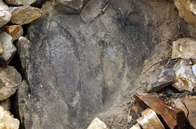 Footprints of Padmashambhava at Muktinath